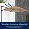 Best Choice Products 10ft 360° Rotating Cantilever Offset Hanging Patio Umbrella